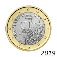 San Marino 1 € 2019 La Césta UNC