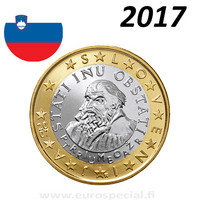 Slovenia 1 € 2017 Primoz Trubar BU