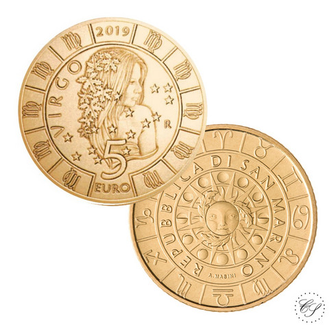 San Marino 5 € 2019 Zodiac - Neitsyt UNC