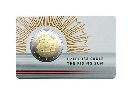 Latvia 2 € 2019 Vaakuna - Nouseva aurinko BU coincard
