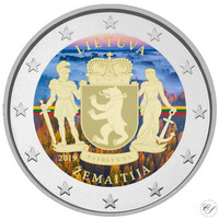 Liettua 2 € 2019 Zemaitija, väritetty (#1)