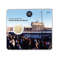 Ranska 2 € 2019 Berliinin muuri 30 v. BU coincard