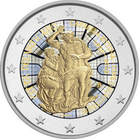 Vatikaani 2 € 2019 Sikstuksen kappeli, väritetty (#2)