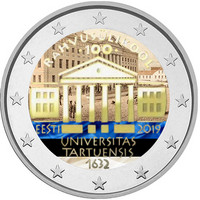 Viro 2 € 2019 Tarton yliopisto, väritetty (#1)