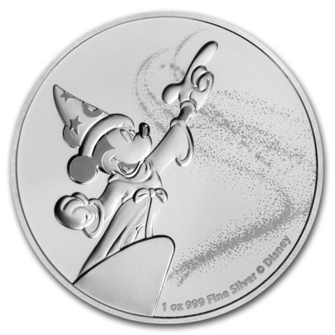 Niue 2 $ 2019 Mikki Hiiri Fantasia 1 oz HOPEA