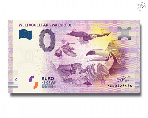 Saksa 0 € 2019 Lintuseteli - Weltvogelpark Walsrode UNC