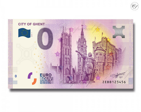 Belgia 0 € 2019 Gentin kaupunki UNC