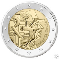 Ranska 2 € 2020 Charles de Gaulle 50 v.