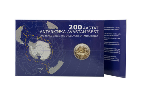 Viro 2 € 2020 Antarktika 200 vuotta BU coincard