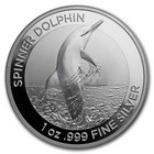 Australia 1 $ 2020 Delfiini 1oz hopearaha