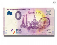 Ranska 0 € 2020 Eiffel-torni & Pariisin maailmannäyttely 120 vuotta