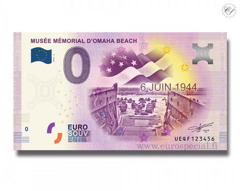 Ranska 0 € 2020 Mémorial Omaha Beach UNC