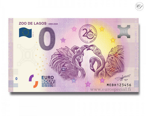 Portugali 0 € 2020 Lagosin eläintarha UNC
