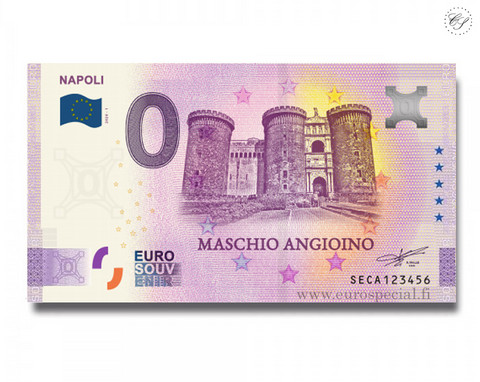 Italia 0 € 2020 Napolin kaupunki -juhlavuosiversio UNC