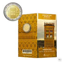 Espanja 2 € 2020 Aragon maailmanperintökohde, Proof