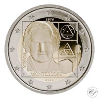 Italia 2 € 2020 Maria Montessori 150 vuotta