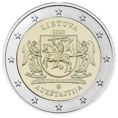 Liettua 2 € 2020 Aukštaitija