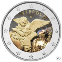 San Marino 2 € 2020 Gianbattista Tiepolo BU väritetty (#1)