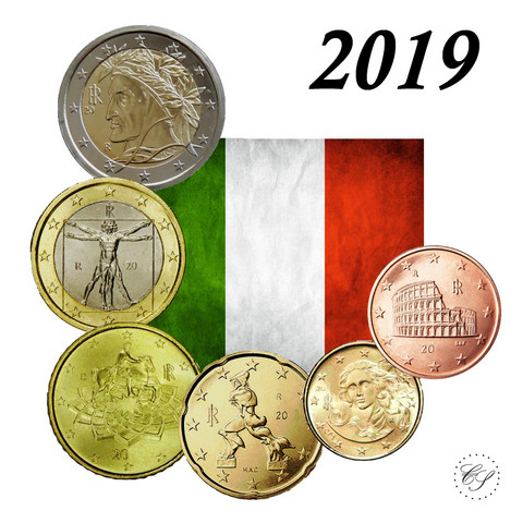 Italia 5s - 2 € 2019 UNC