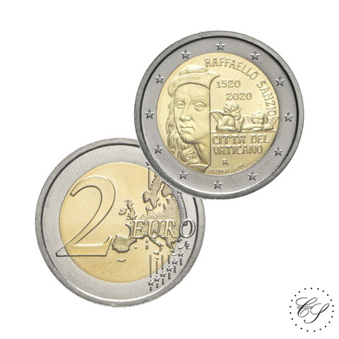 Vatikaani 2 € 2020 Raffaello BU, irtokolikko