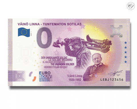 Suomi 0 € 2020 Väinö Linna - Tuntematon sotilas Special Edition