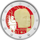Suomi 2 € 2020 Väinö Linna 100 vuotta, väritetty (#2)