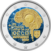 Slovakia 2 € 2020 OECD 20 vuotta, väritetty (#1)