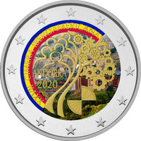 Andorra 2 € 2020 Iberoamerikkalainen huippukokous BU, väritetty (#1)