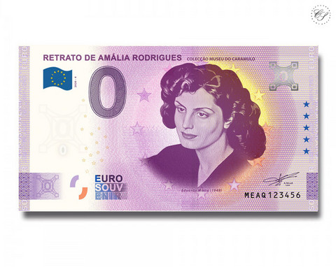 Portugali 0 € 2020 Amália Rodriguesin muotokuva -Juhlavuosiversio UNC