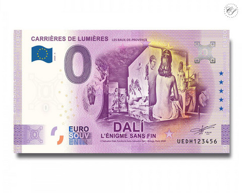 Ranska 0 € 2020 Salvaror Dali -nollaseteli -juhlavuosiversio UNC