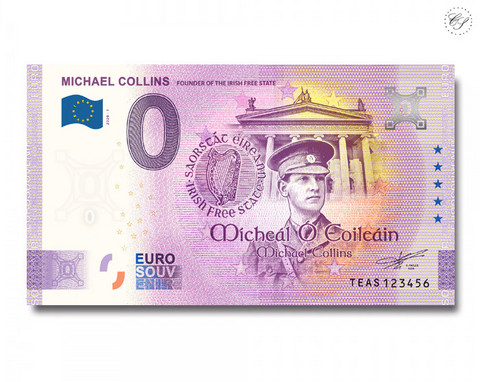 Irlanti 0 € 2020 Michael Collins -juhlavuosiversio UNC