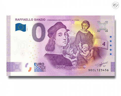 Italia 0 € 2020 Rafaello Sanzio 500 vuotta UNC