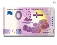 Suomi 0 € 2021 L.K. Relander - Suomen Presidentit Special Edition UNC