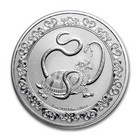 Niue 2021 Kiinan taivaalliset eläimet - Musta kilpikonna 1oz hopearaha