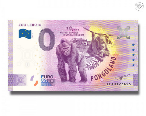 Saksa 0 € 2021 Leipzigin Eläintarha UNC