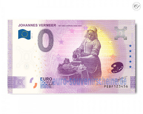 Alankomaat 0 € 2021 Johannes Vermeer 3/6 UNC