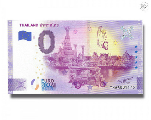 Thaimaa 0 € 2021 Nähtävyydet -juhlavuosiversio UNC