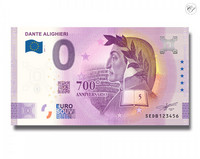 Italia 0 € 2021 Dante Alighieri -juhlavuosiversio UNC