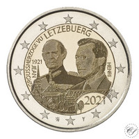 Luxemburg 2 € 2021 Suurherttua Jean 100 v., kuvajäljitelmäversio