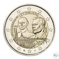 Luxemburg 2 € 2021 Suurherttua Jean 100 v., normaali versio