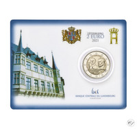 Luxemburg 2 € 2021 Suurherttua Jean 100 v. BU coincard