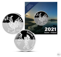 Suomi 20 € 2021 Oppivelvollisuuslaki 100 vuotta Ag, proof