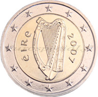 Irlanti 2 € 2008 Iiriläisharppu UNC