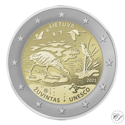 Liettua 2 € 2021 Zuvintasin biosfäärialue