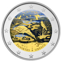 Liettua 2 € 2021 Zuvintasin biosfäärialue, väritetty (#2)