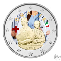 Italia 2 € 2021 Terveydenhuollon ammattilaiset, väritetty (#2)