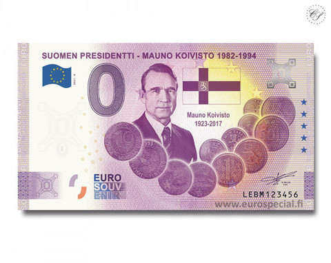 Suomi 0 € 2021 Mauno Koivisto - Suomen Presidentit Special Edition UNC
