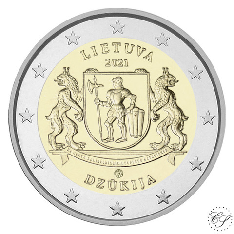 Liettua 2 € 2021 Dzukija