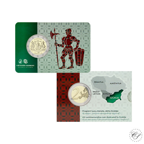 Liettua 2 € 2021 Dzukija, BU coincard