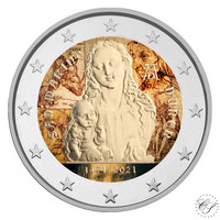 San Marino 2 € 2021 Albrecht Durer BU, väritetty (#1)